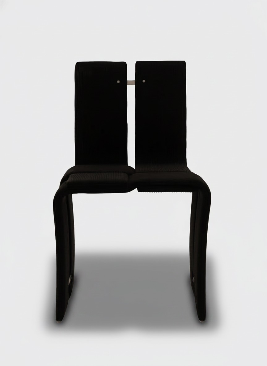 Weaving Chair 02 - Black Corduroy