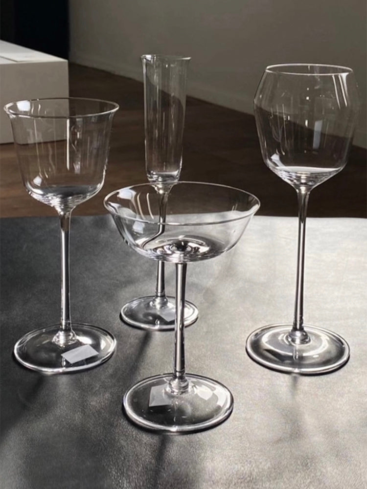 White Wine Glass Grace Transparent, Set of 4 pieces