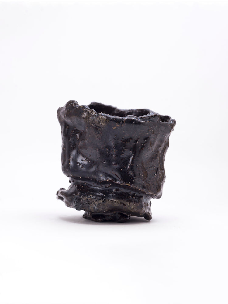 Black Raku Fired Bowl