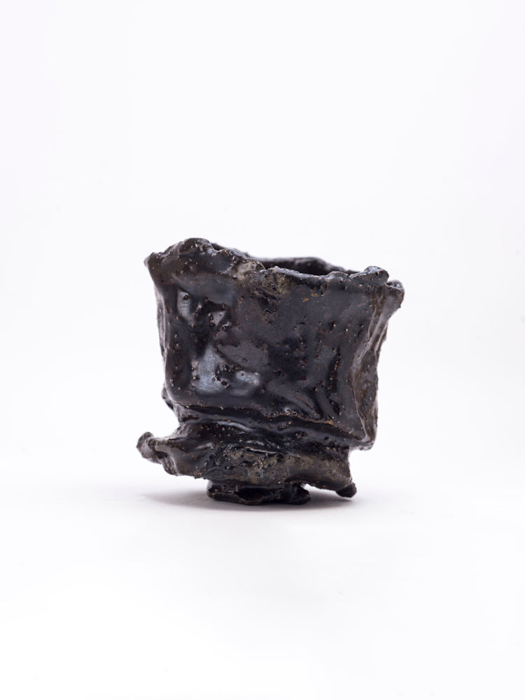Black Raku Fired Bowl