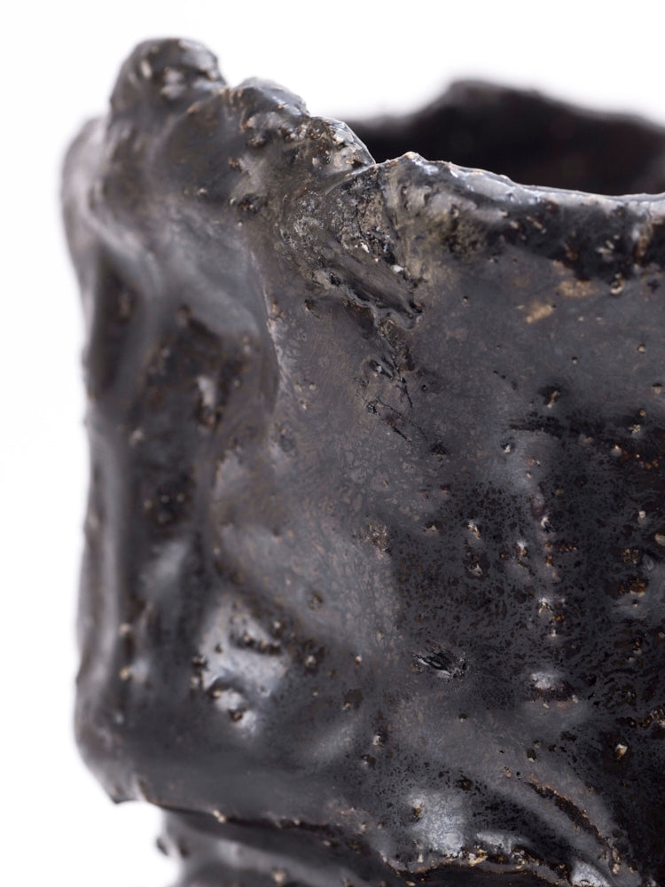Black Raku Fired Bowl