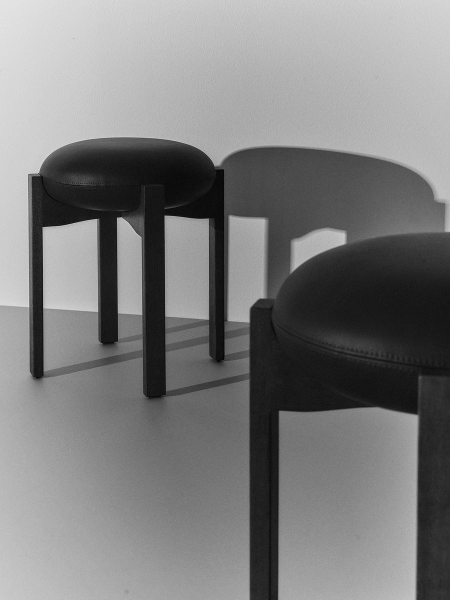 Pioneer Stool - Black Oak Stained