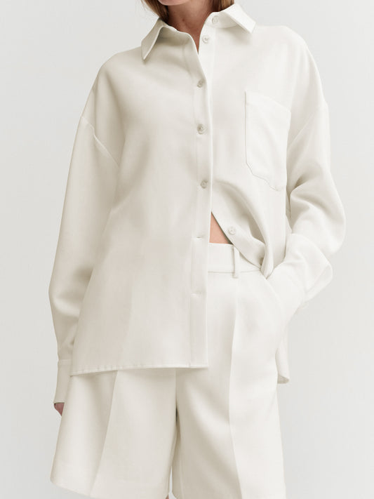 Finn Crepe Shirt - Cream
