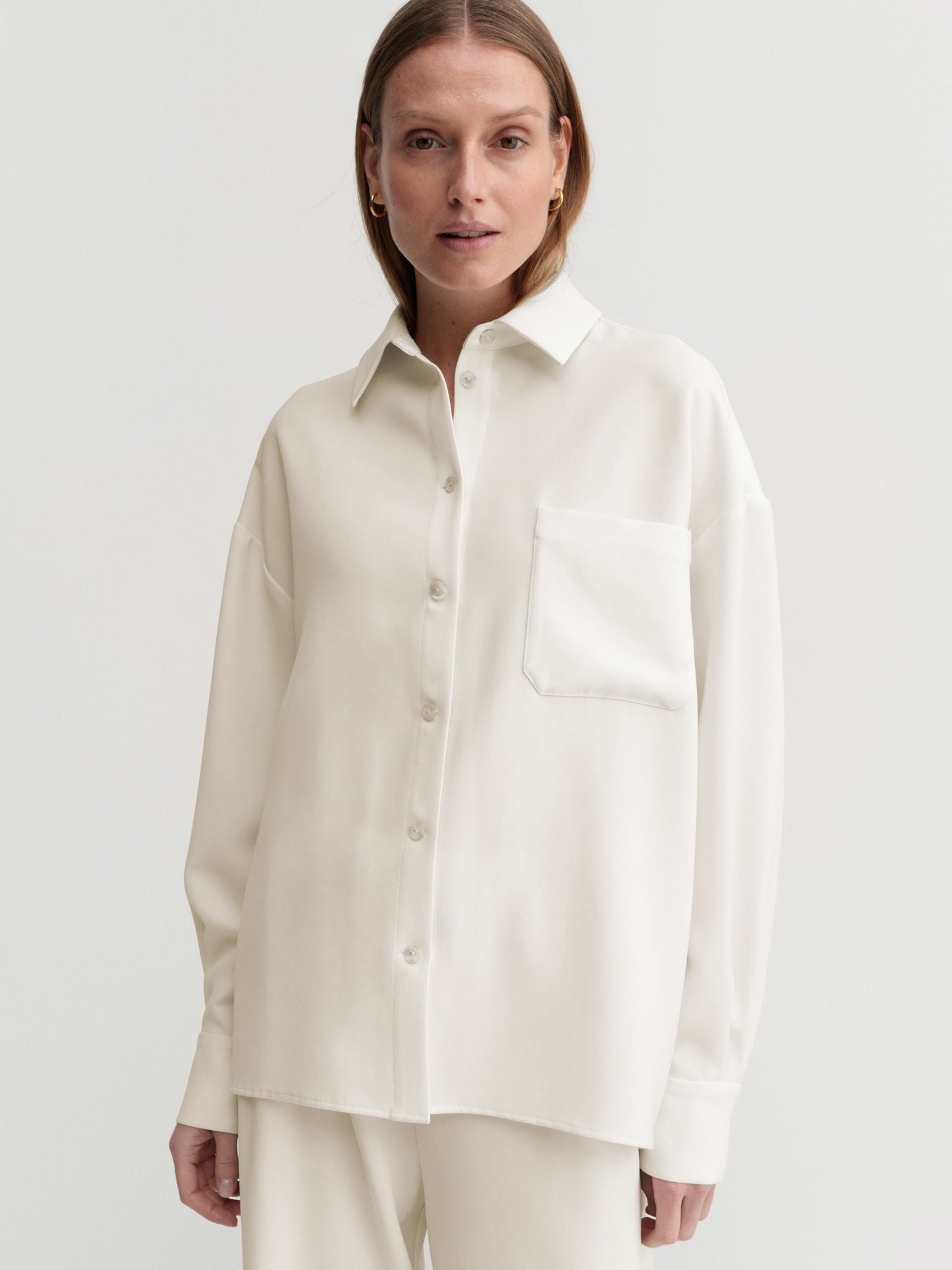 Finn Crepe Shirt - Cream