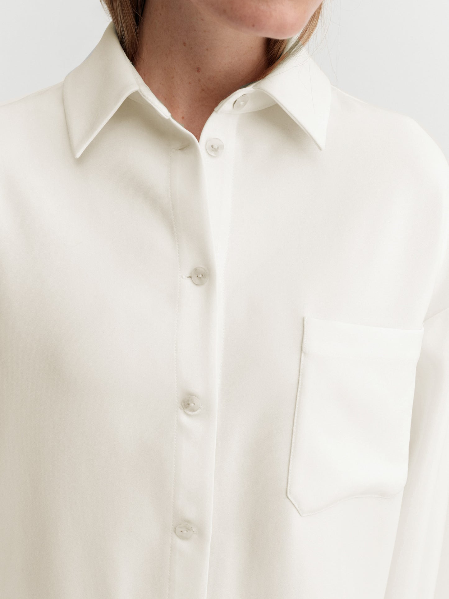 Finn Crepe Shirt - Cream