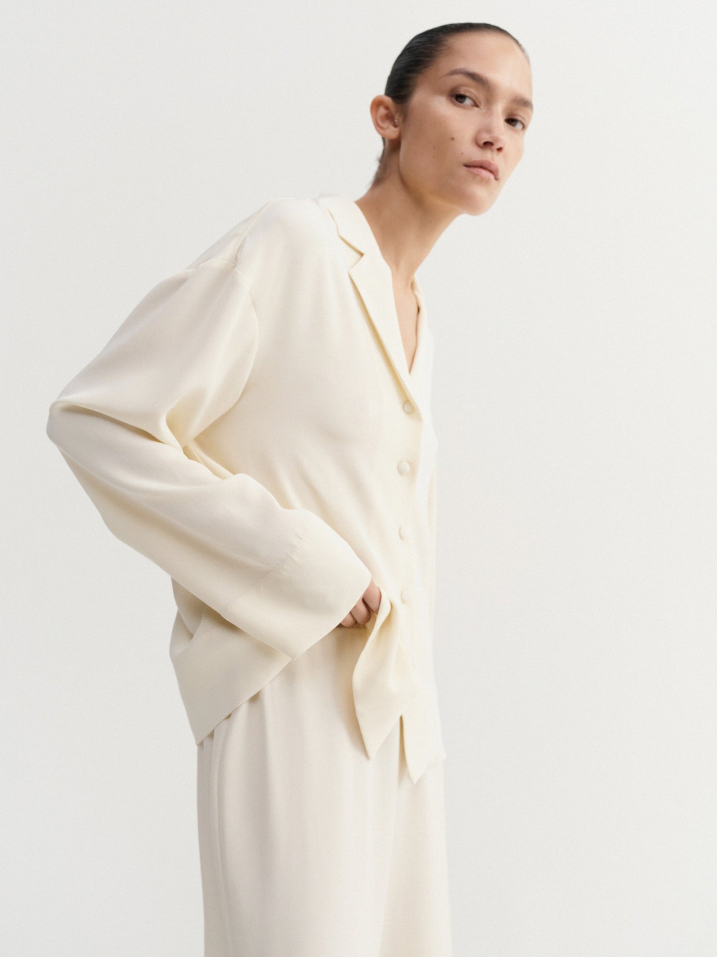 Philine Silk Pants - Vanilla