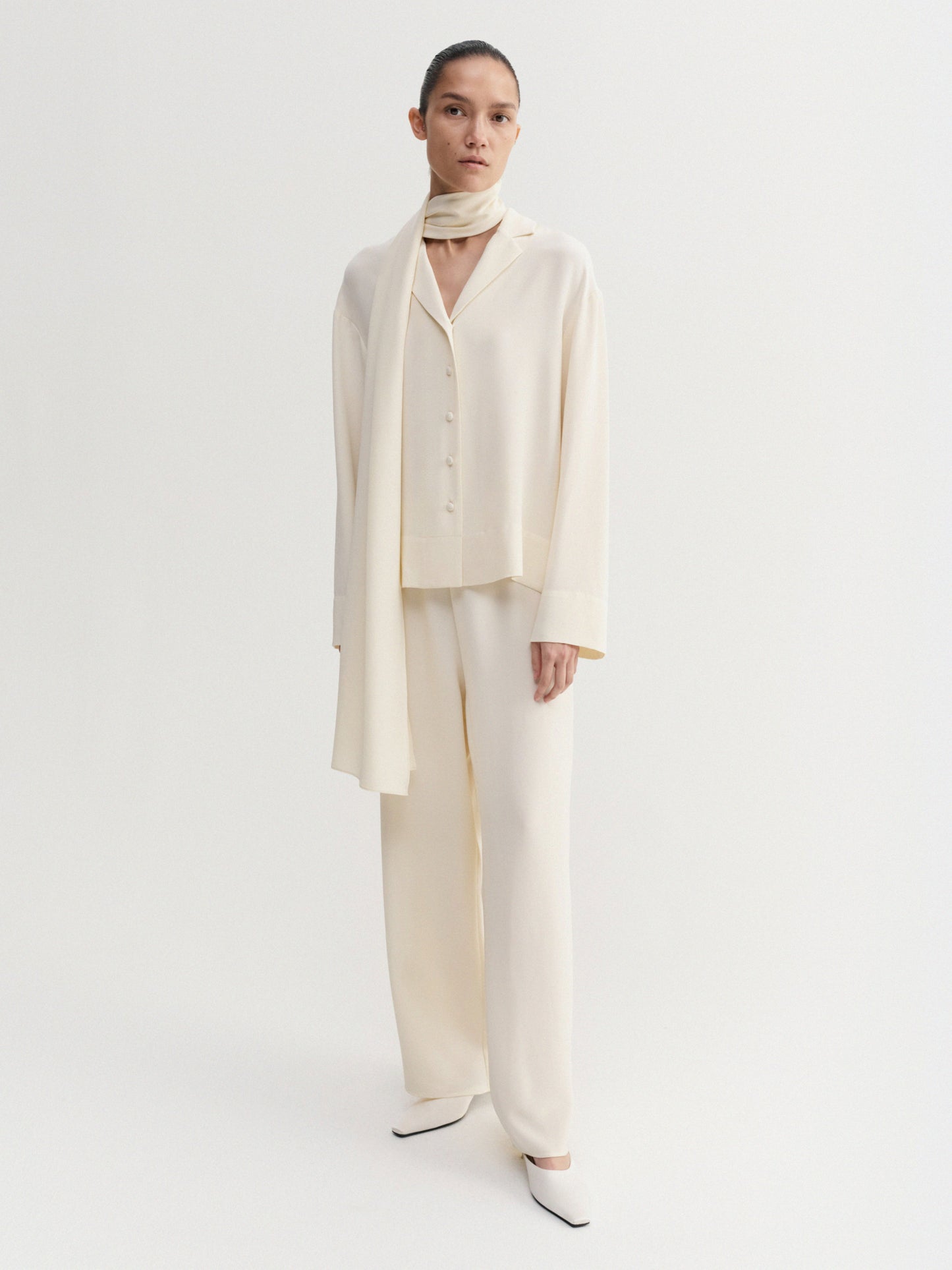 Philine Silk Pants - Vanilla