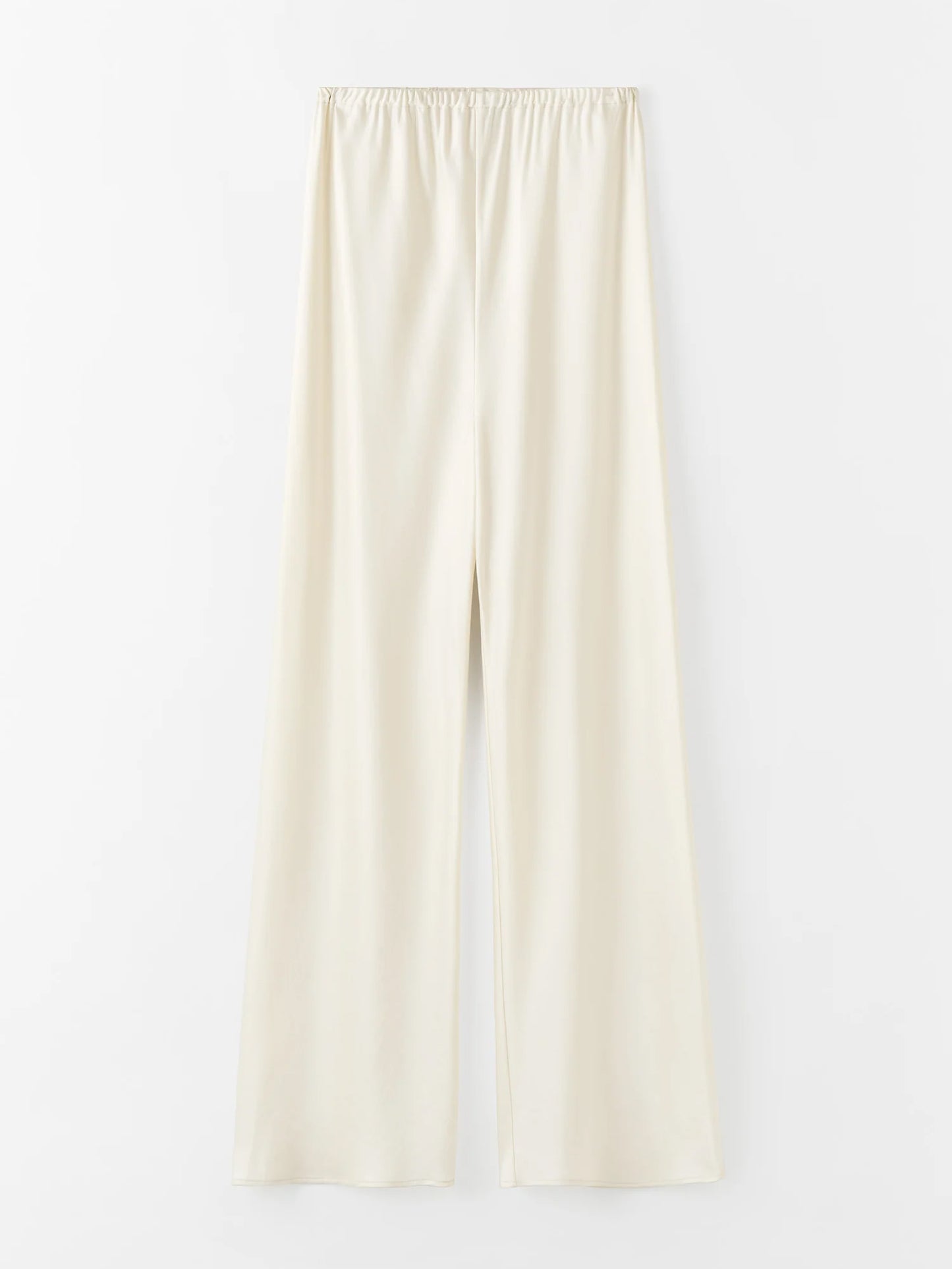 Bias Satin Trousers - Vanilla
