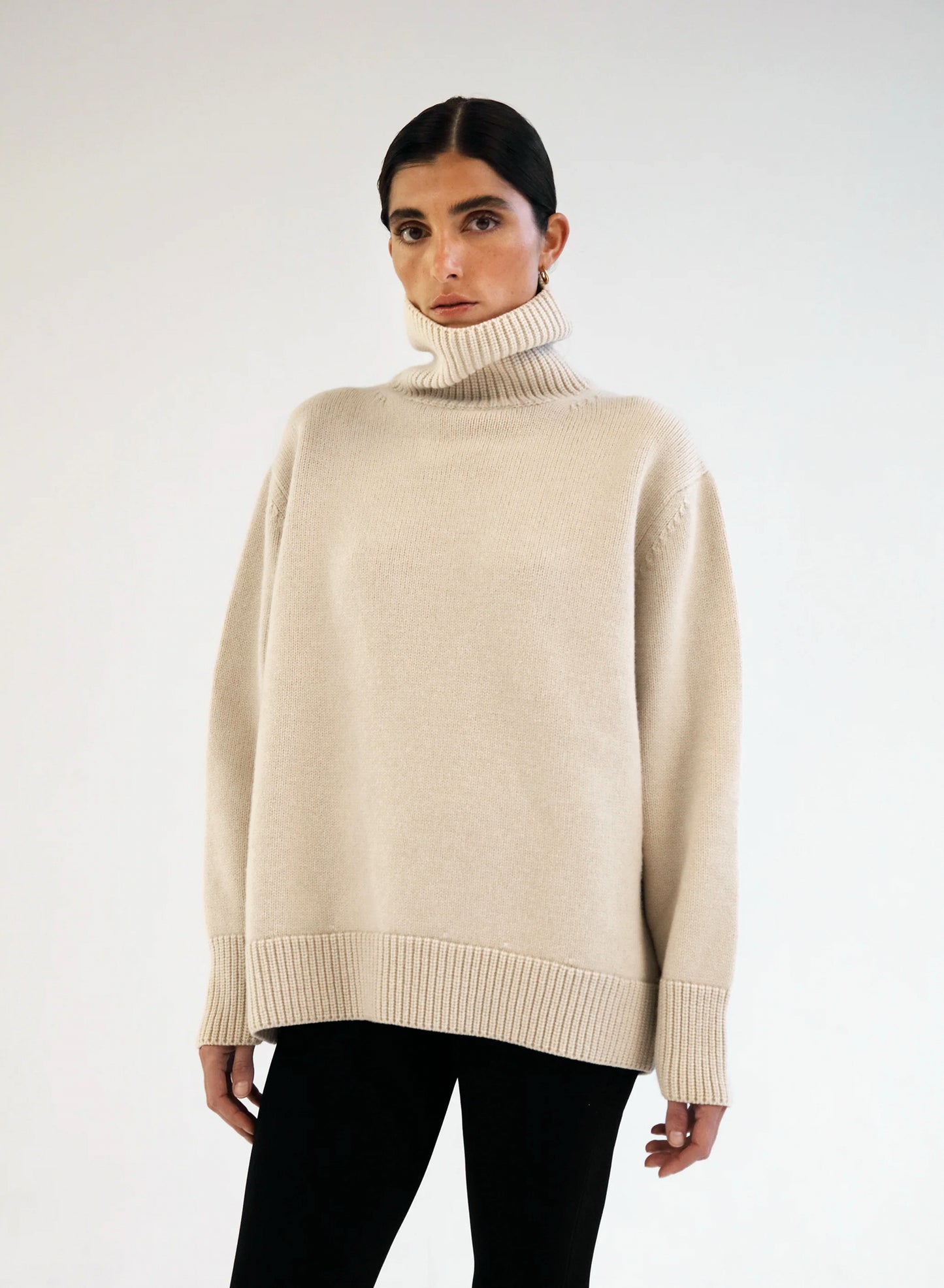 Aia Turtleneck Sweater - Buttercream