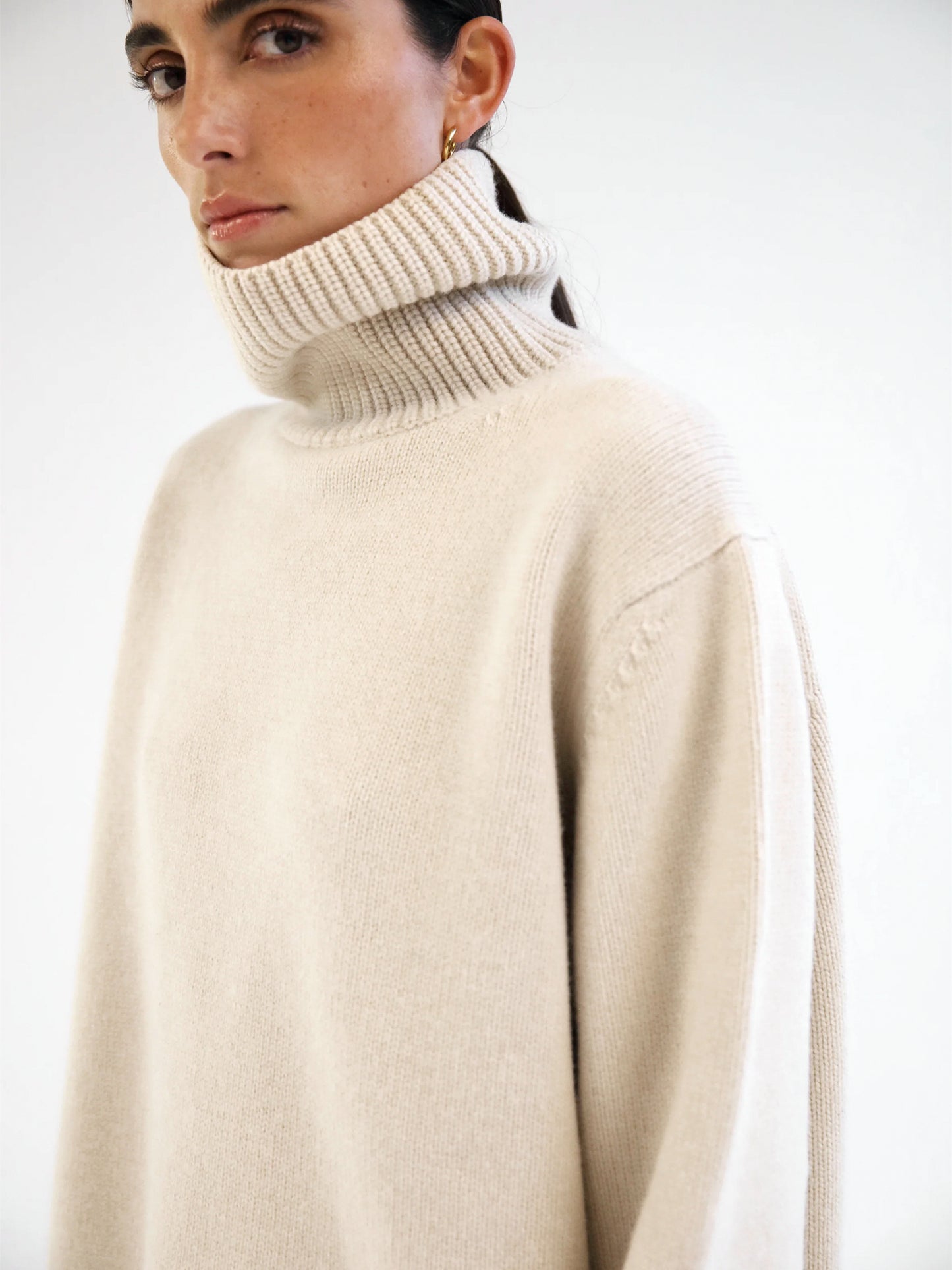 Aia Turtleneck Sweater - Buttercream