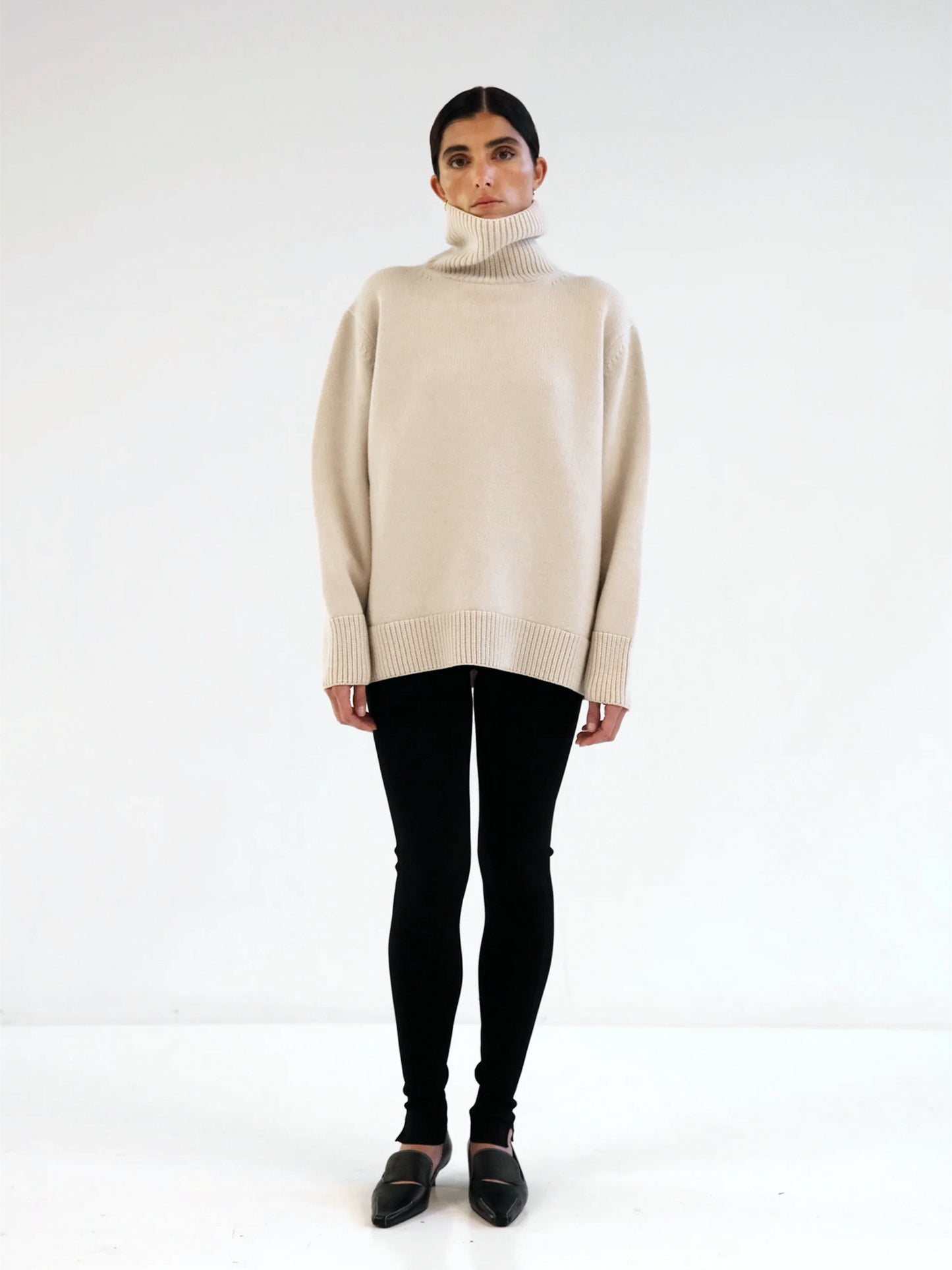 Aia Turtleneck Sweater - Buttercream