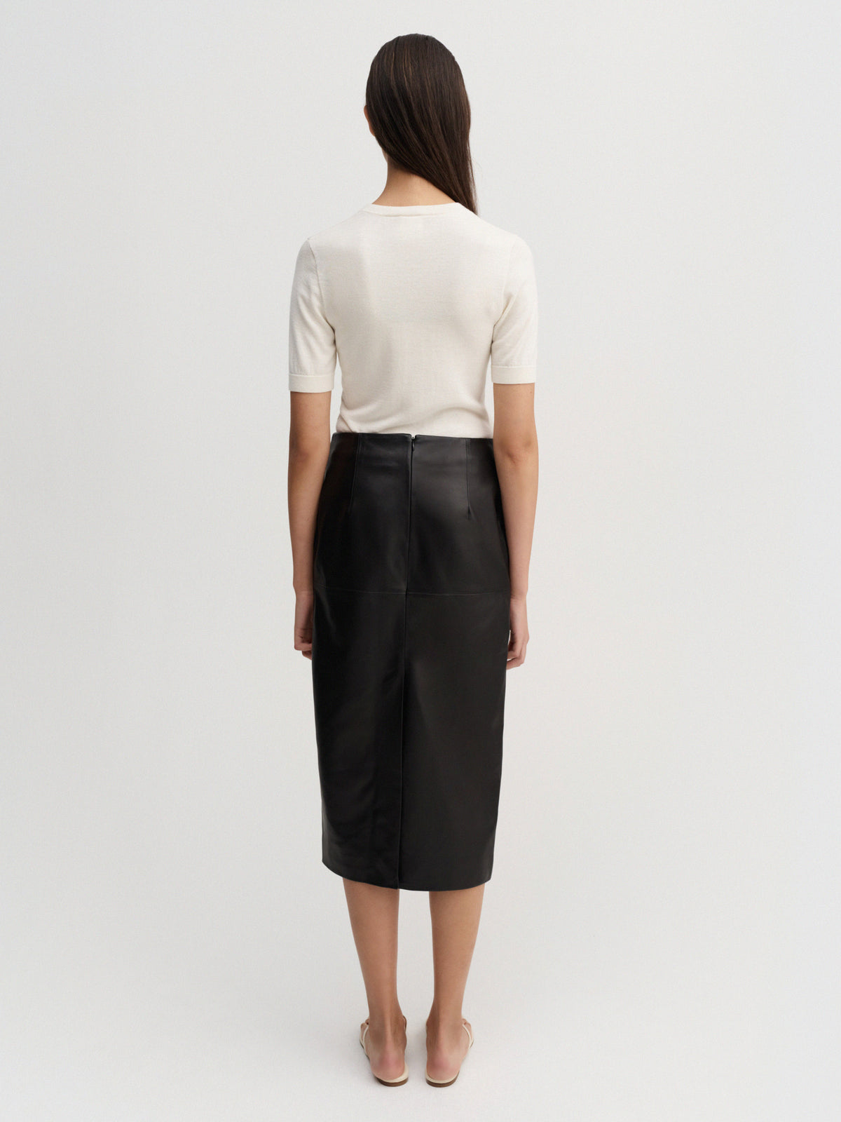 Birdy Leather Skirt – Black