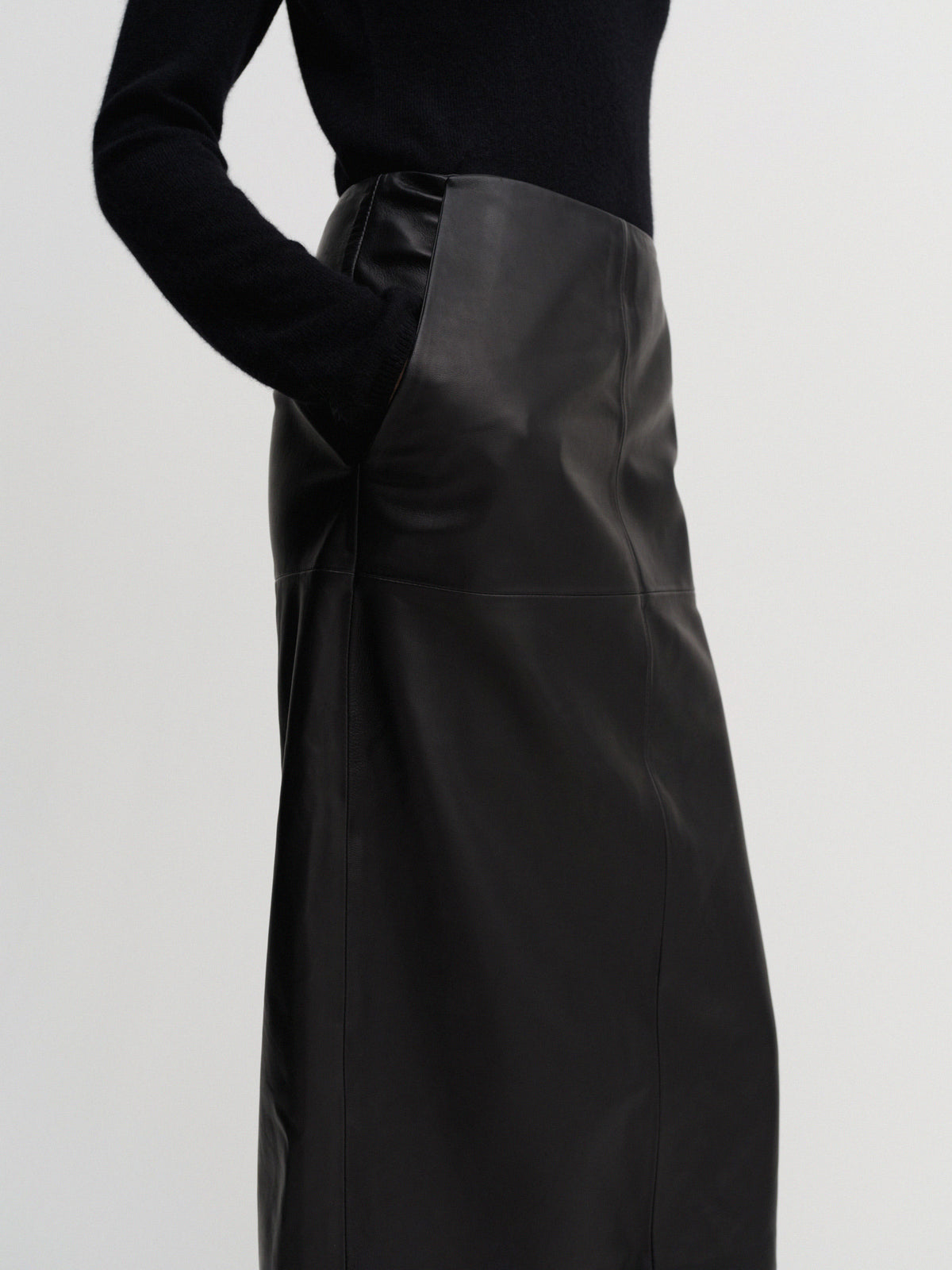 Birdy Leather Skirt – Black