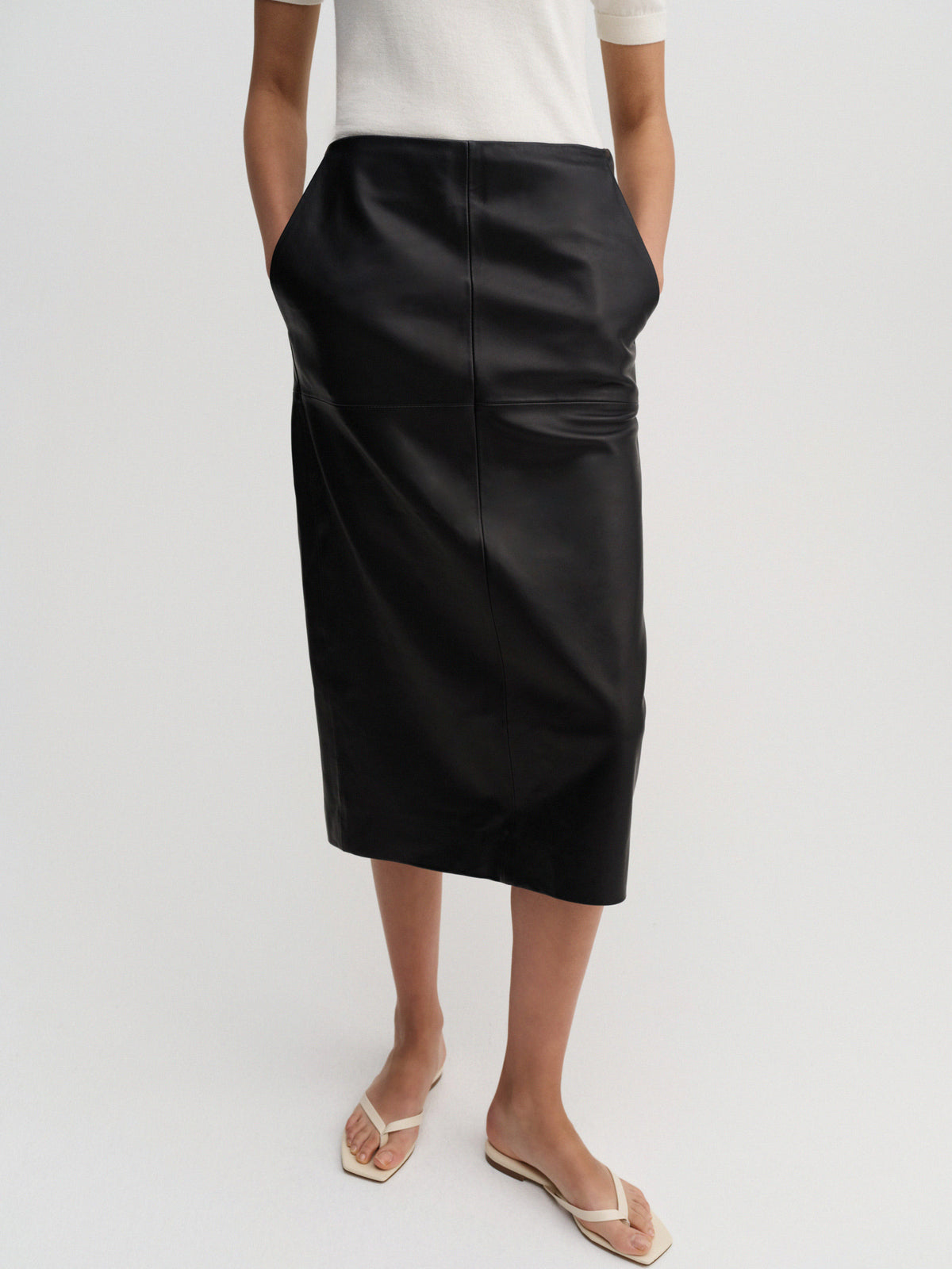 Birdy Leather Skirt – Black