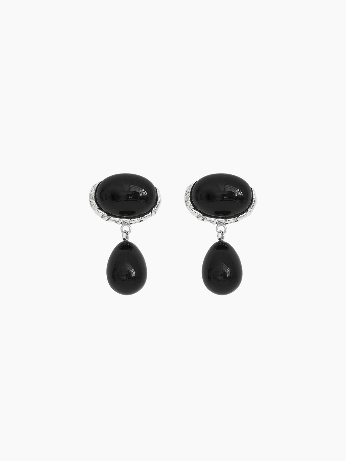 Embleme Onyx Earrings