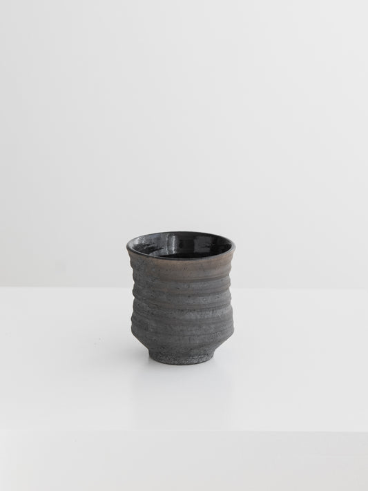 Raku Ribbed Cup - Small