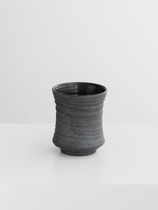 Raku Ribbed Cup - Large
