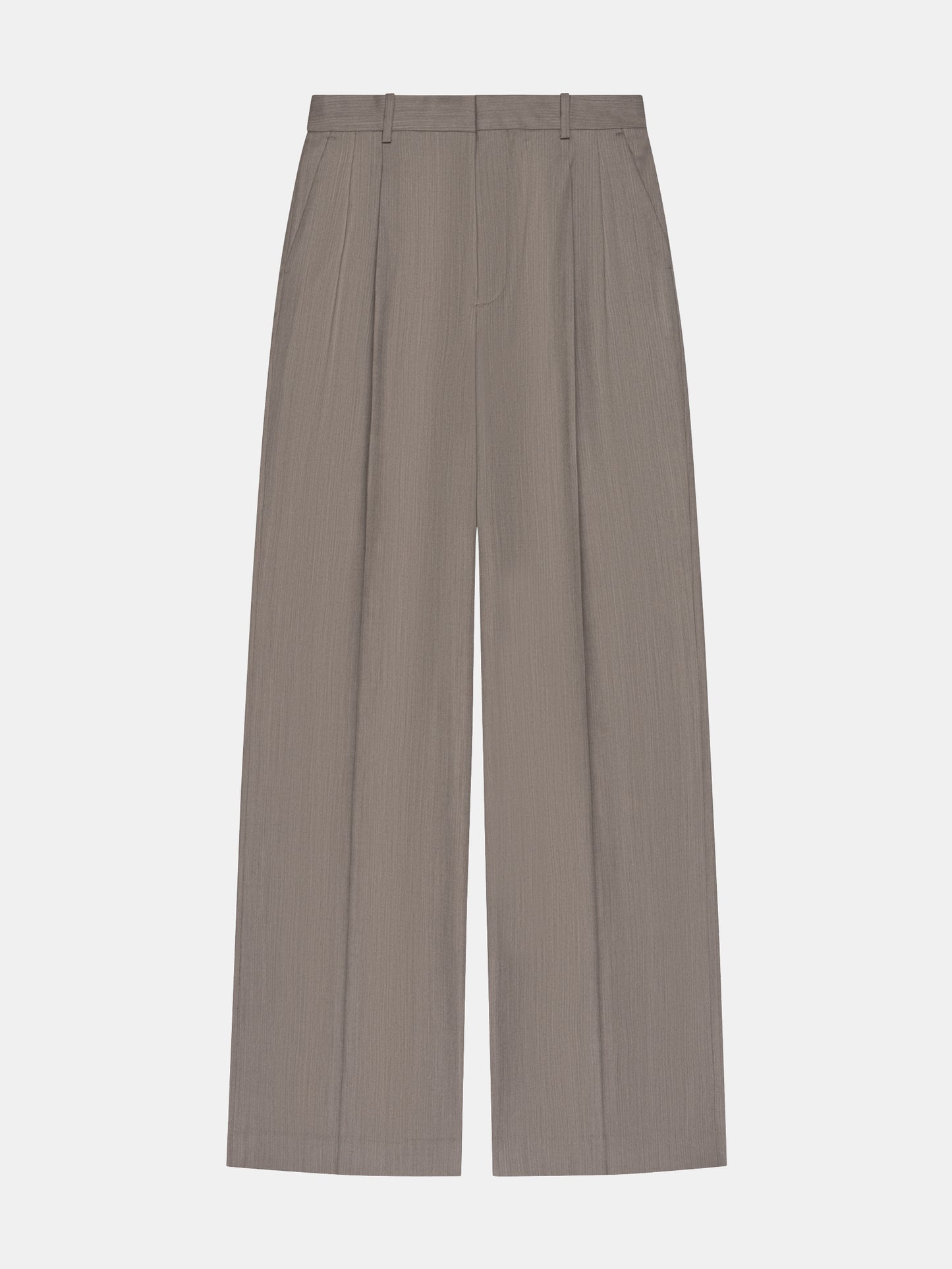 Pleated Trousers In Wool