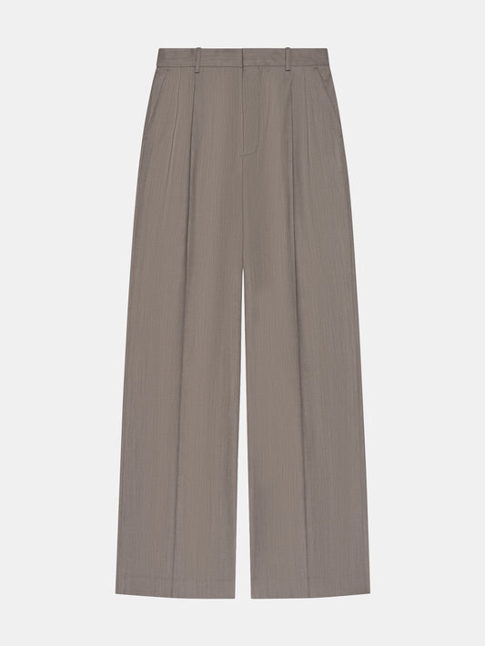 Pleated Trousers In Wool