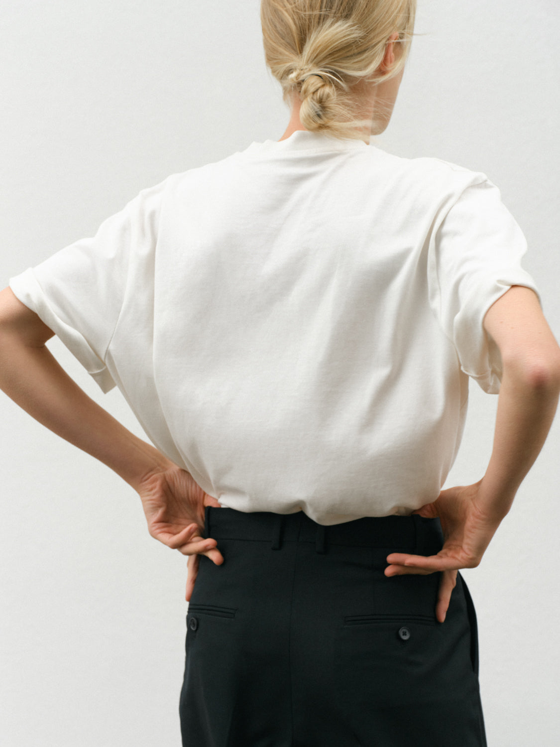 Pleated Wide-Leg Trousers