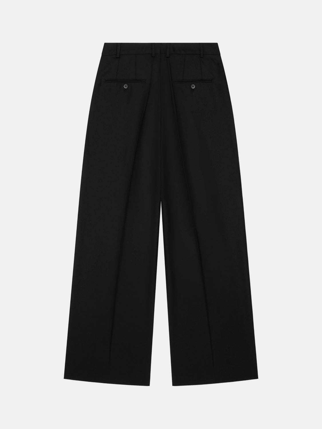 Pleated Wide-Leg Trousers