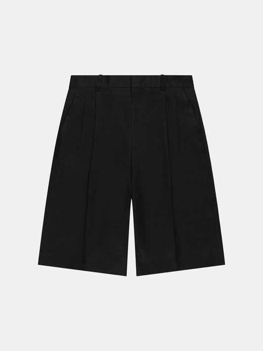 Pleated Shorts In Linen