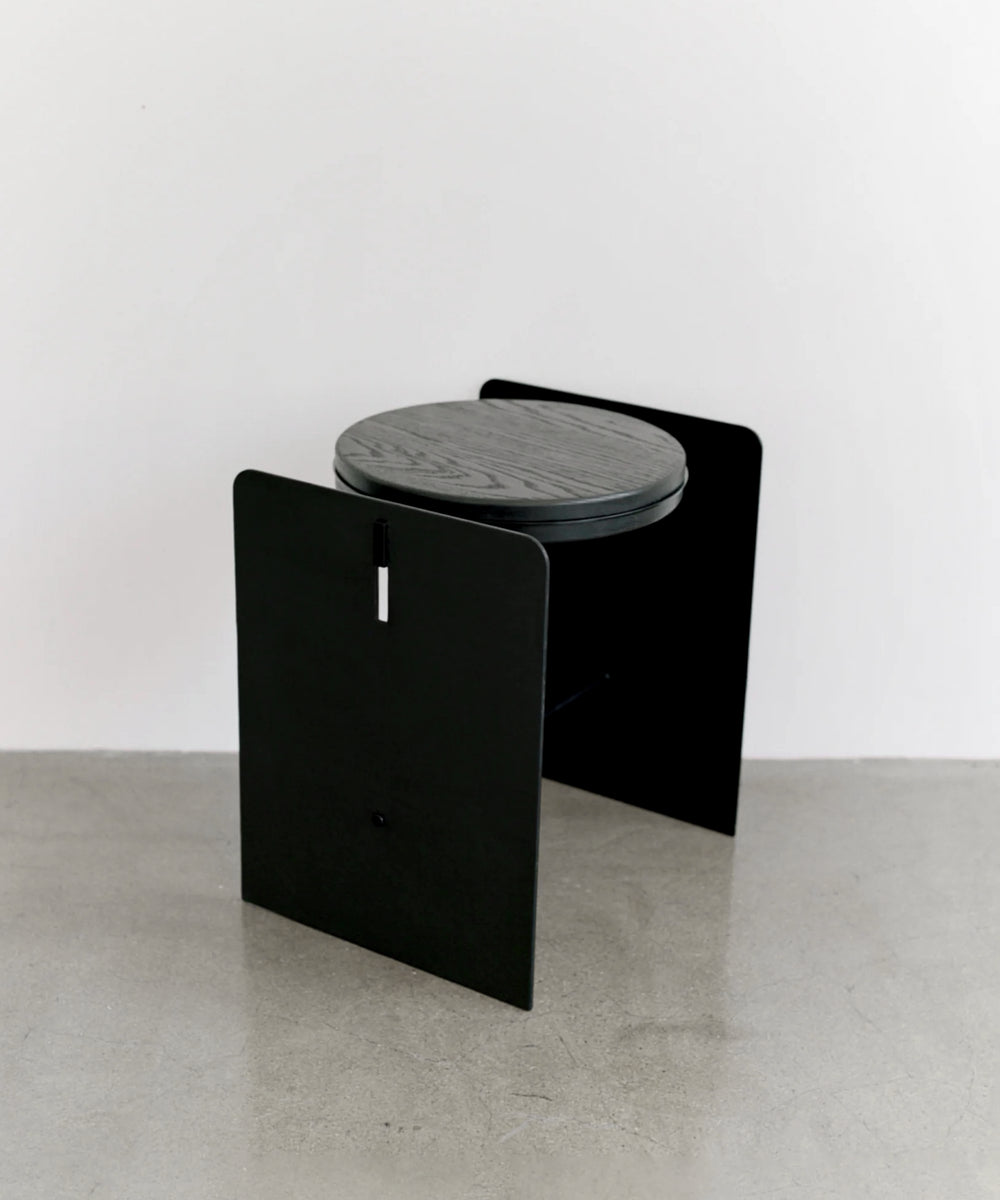Building Blocks Stool / Side Table – Black