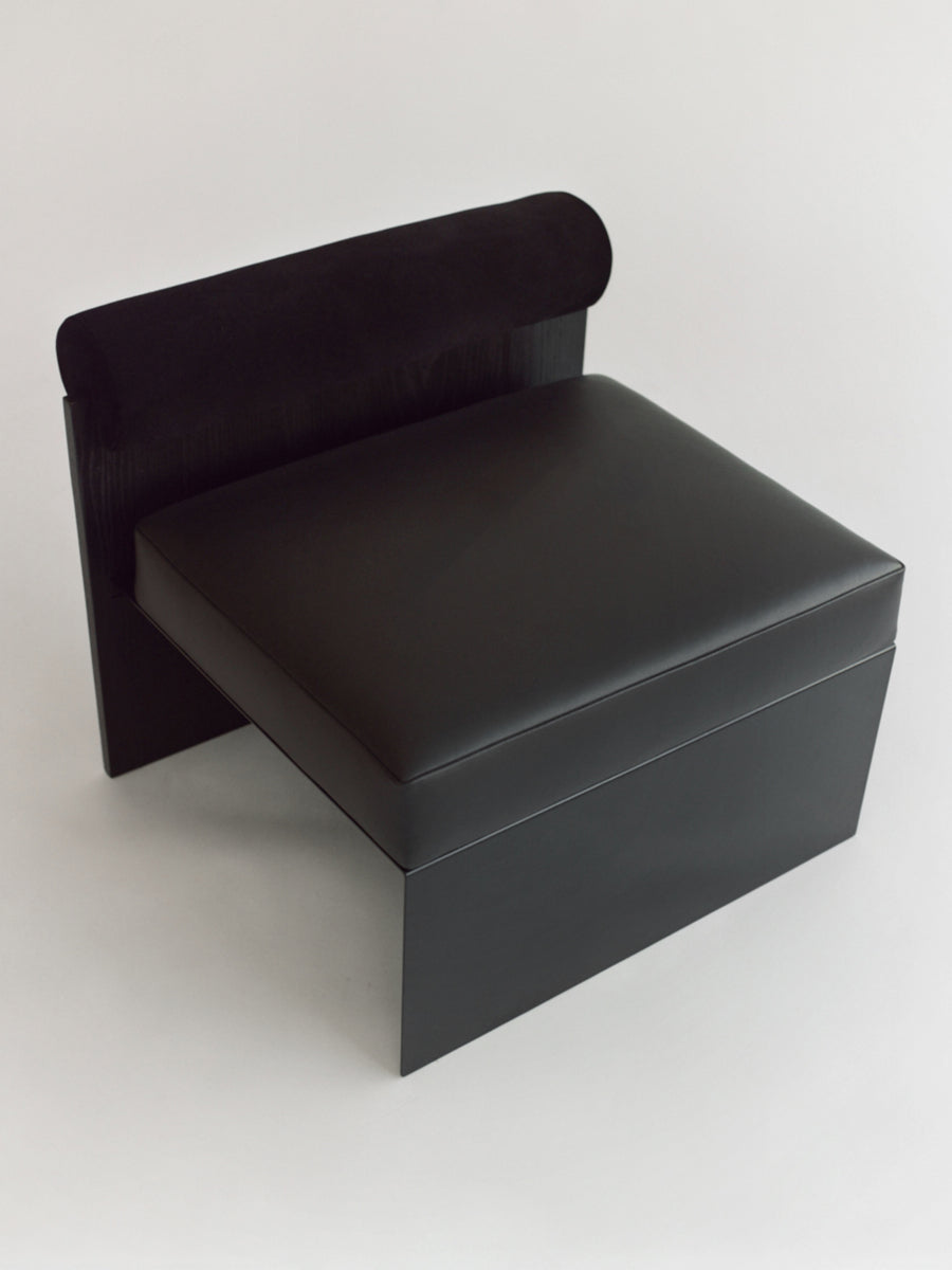 Building Blocks / Side Lounge Chair – Black Ash