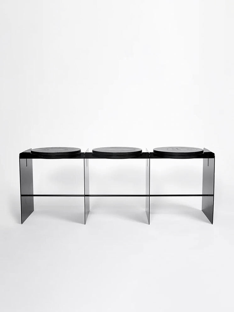 Building Blocks / 3-Seater Bench – Black