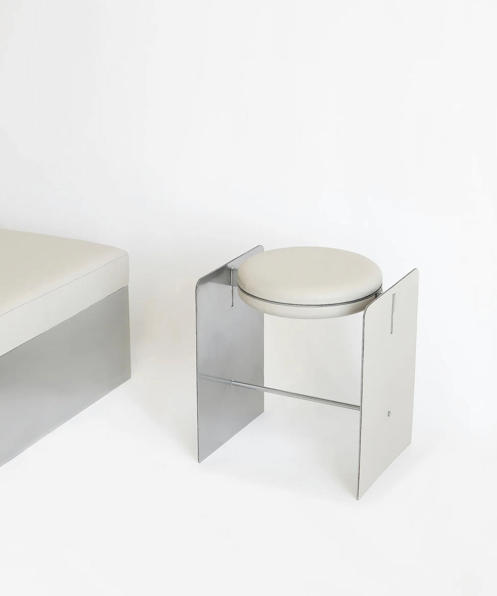Building Blocks Stool / Side Table - Off-White