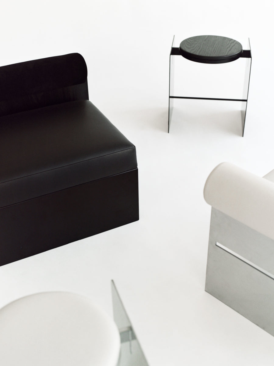 Building Blocks / Side Lounge Chair – Black Ash