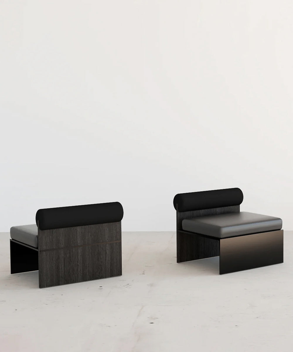 Building Blocks / Side Lounge Chair – Black Ash
