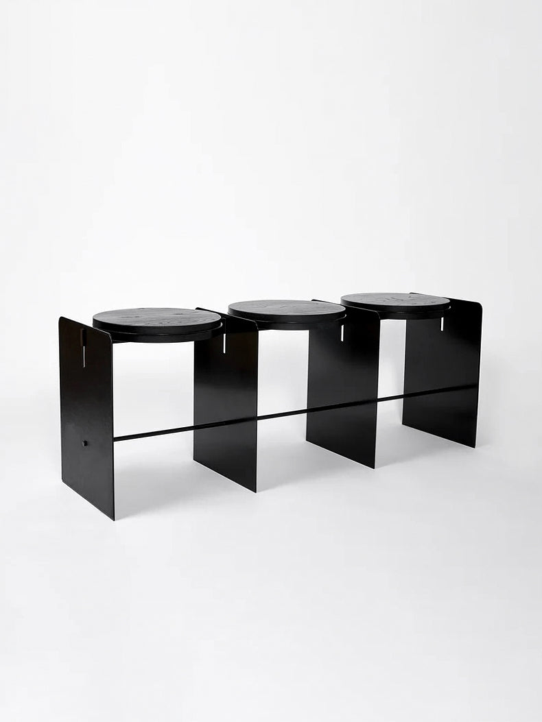 Building Blocks / 3-Seater Bench – Black