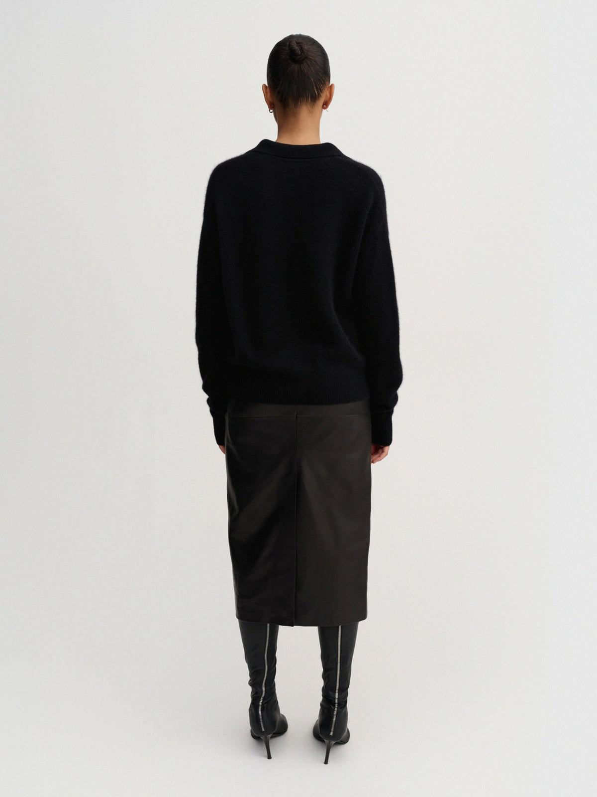 Kaia Collar Sweater - Black