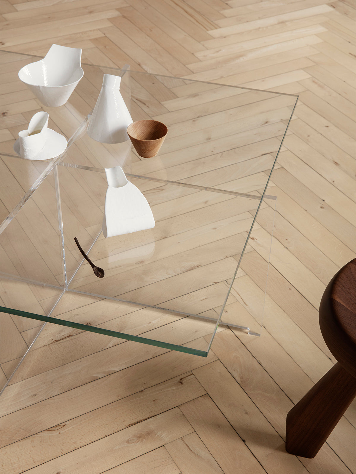 Cross Plex Table designed by Bodil Kjær, 1959