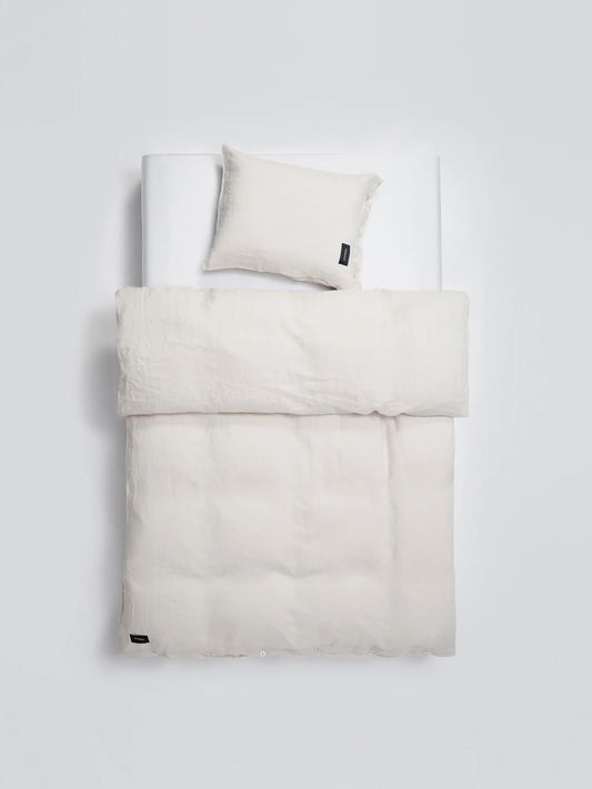 Mother Linen Duvet Cover Double – Beige