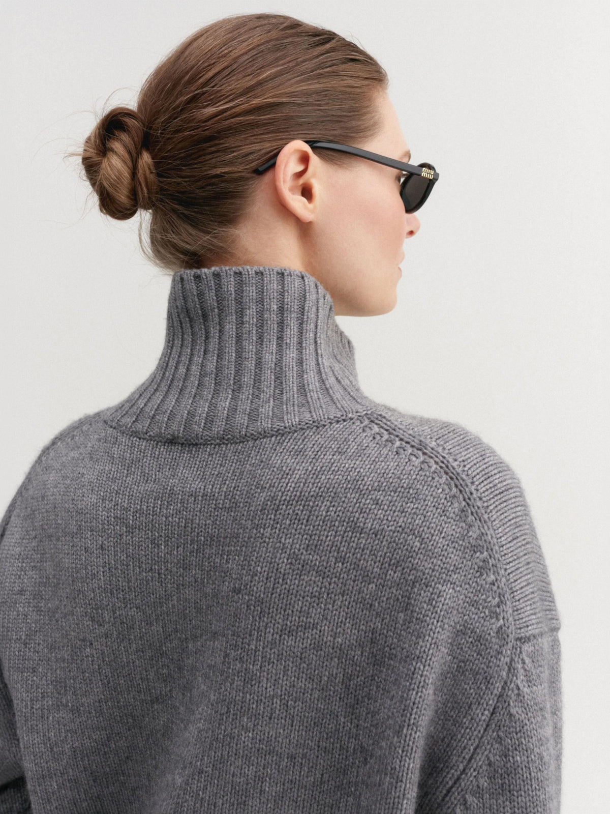 Nola Turtleneck Sweater - Grey