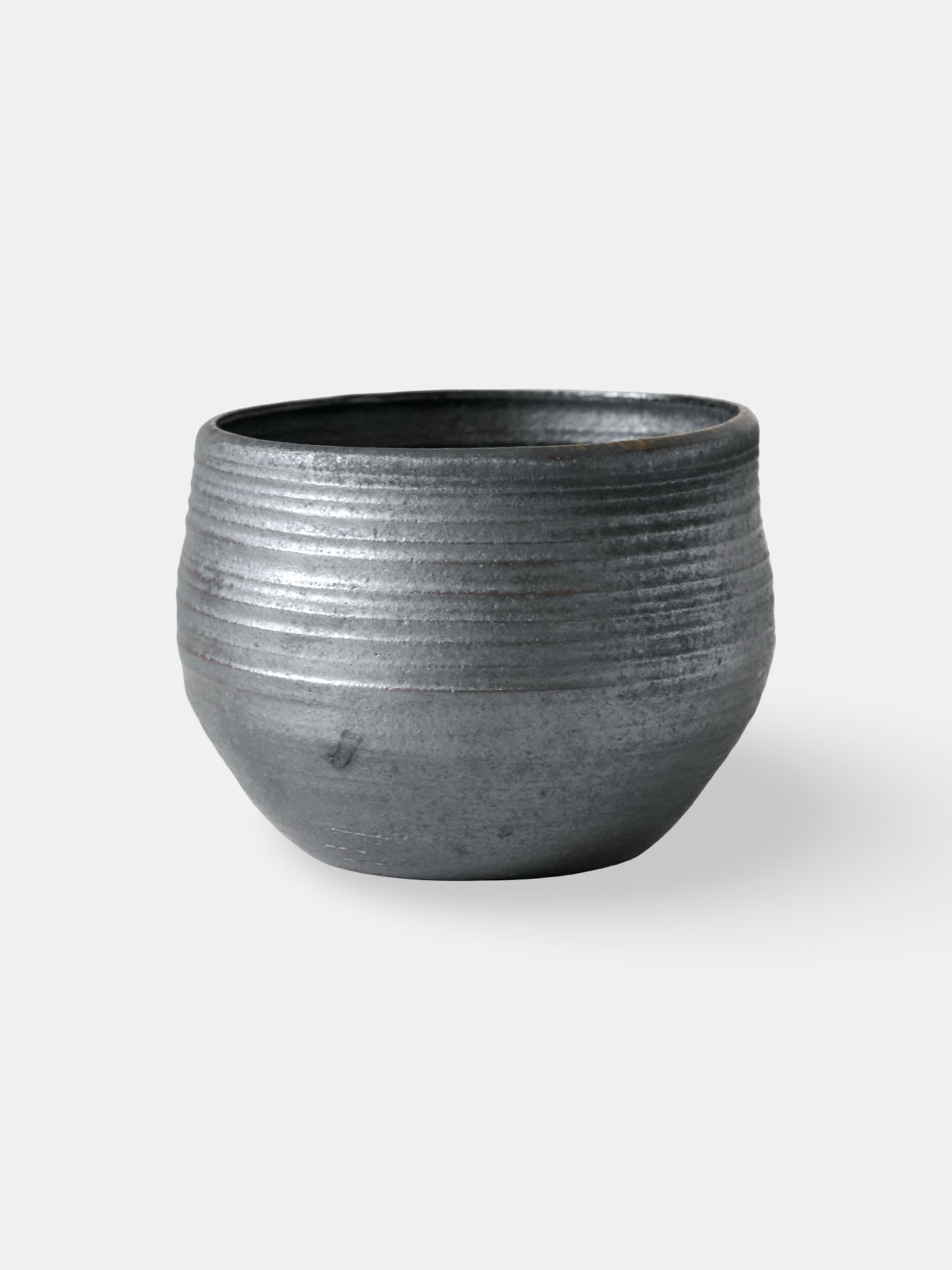 Charcoal Ribbed Bowl