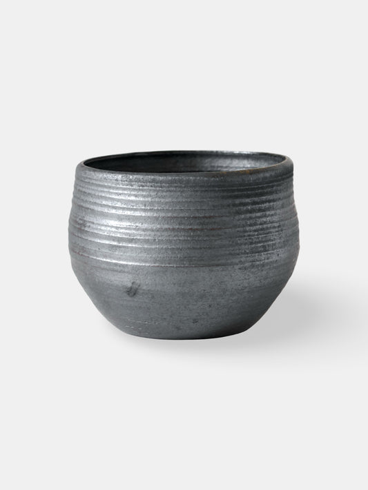Charcoal Ribbed Bowl