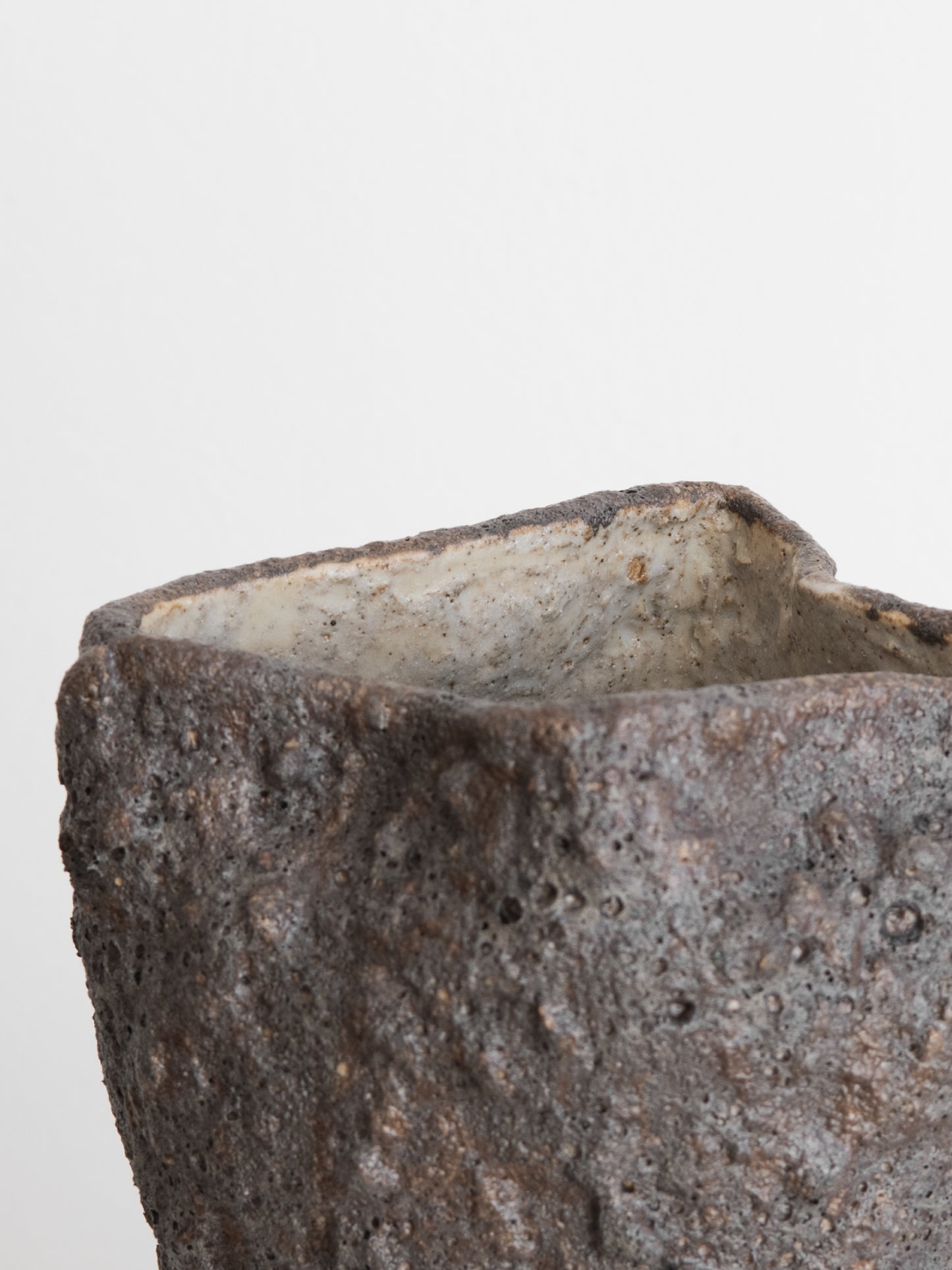 Sculptural Vessel - Dark Bronze Texture