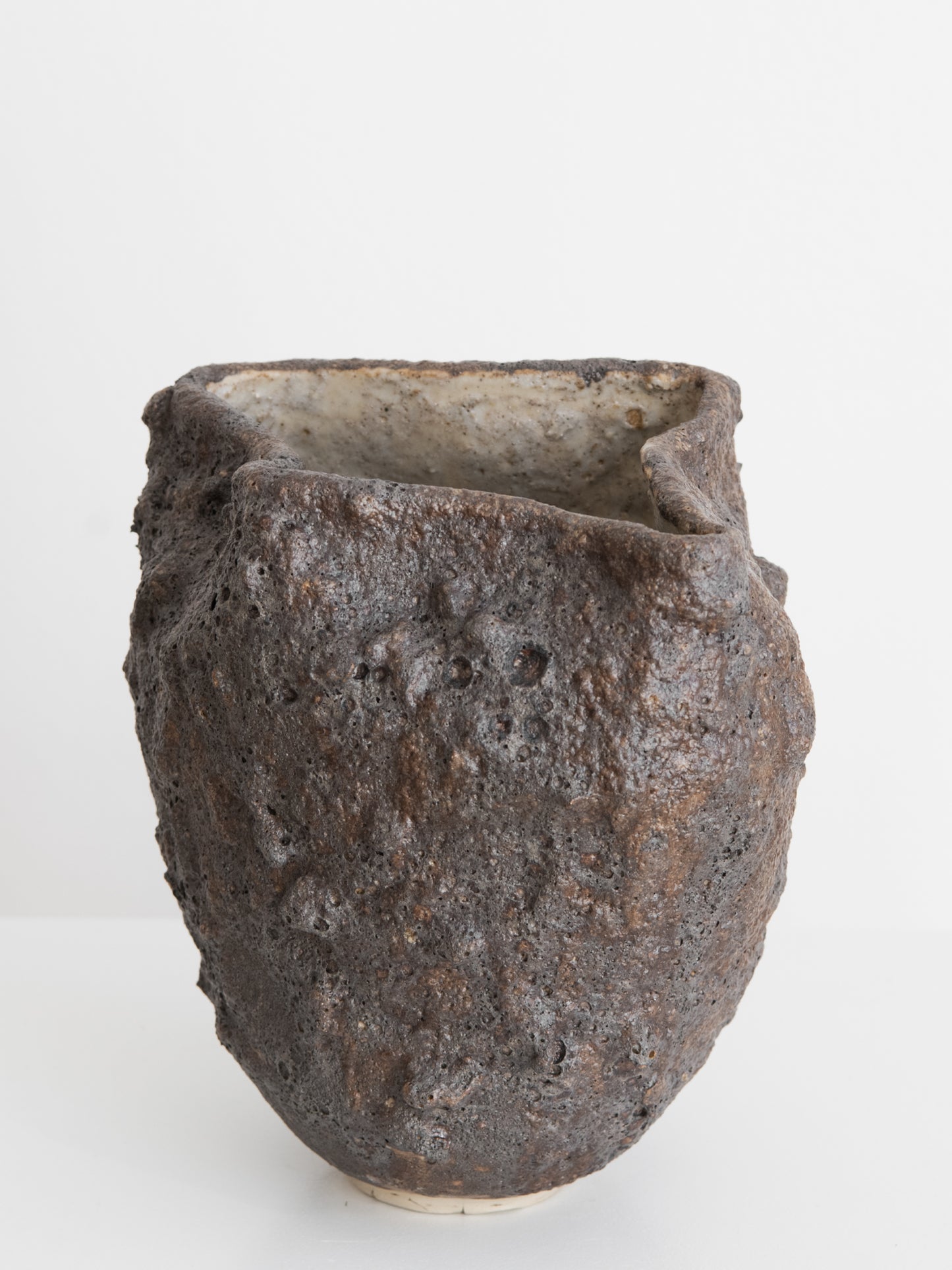 Sculptural Vessel - Dark Bronze Texture