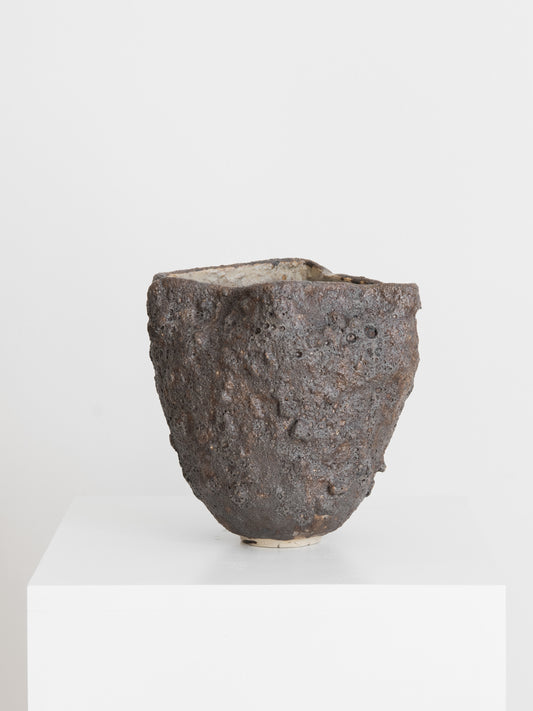 Sculptural Vessel - Dark Bronze Texture