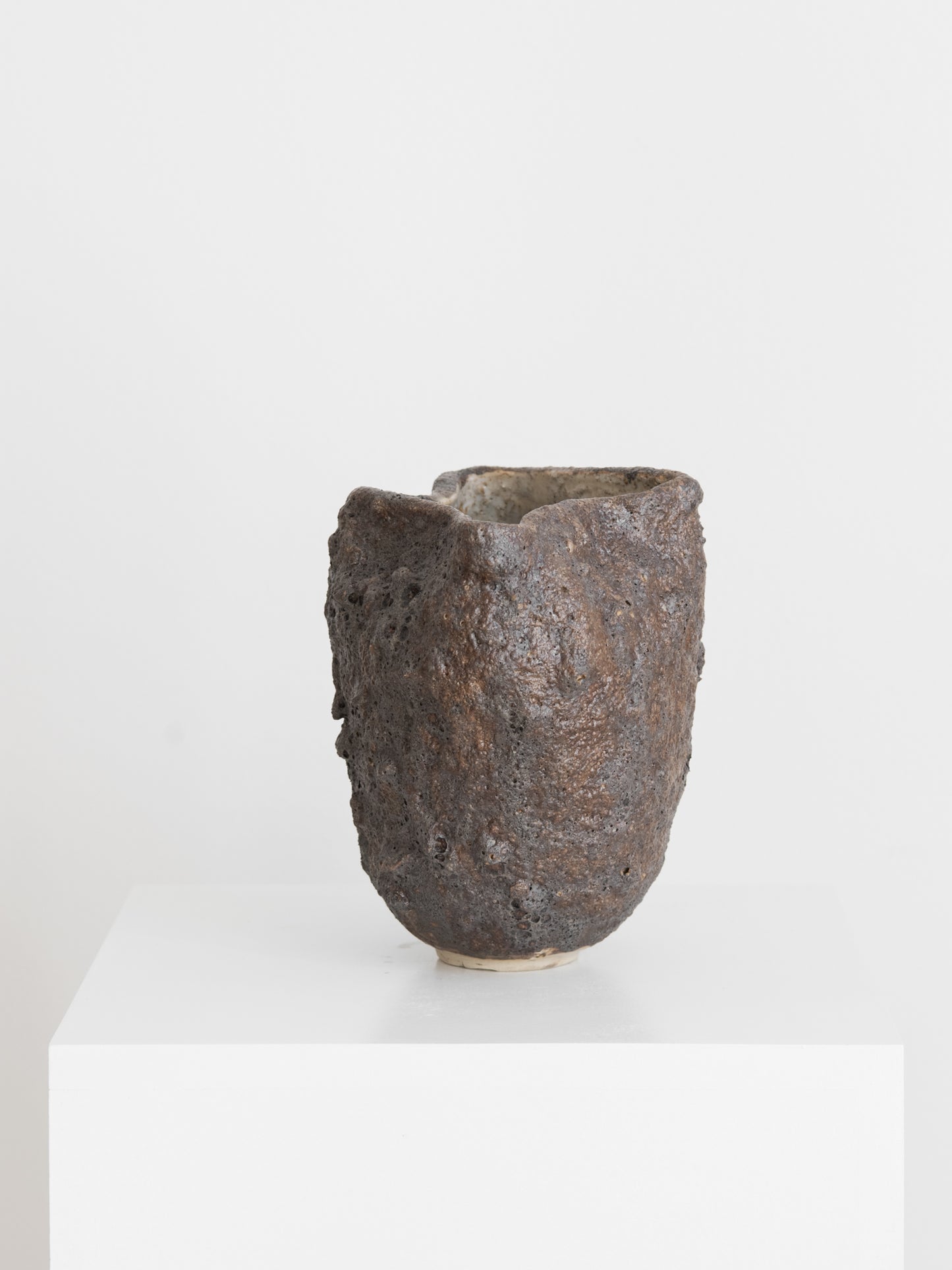 Sculptural Vessel - Dark Bronze Texture