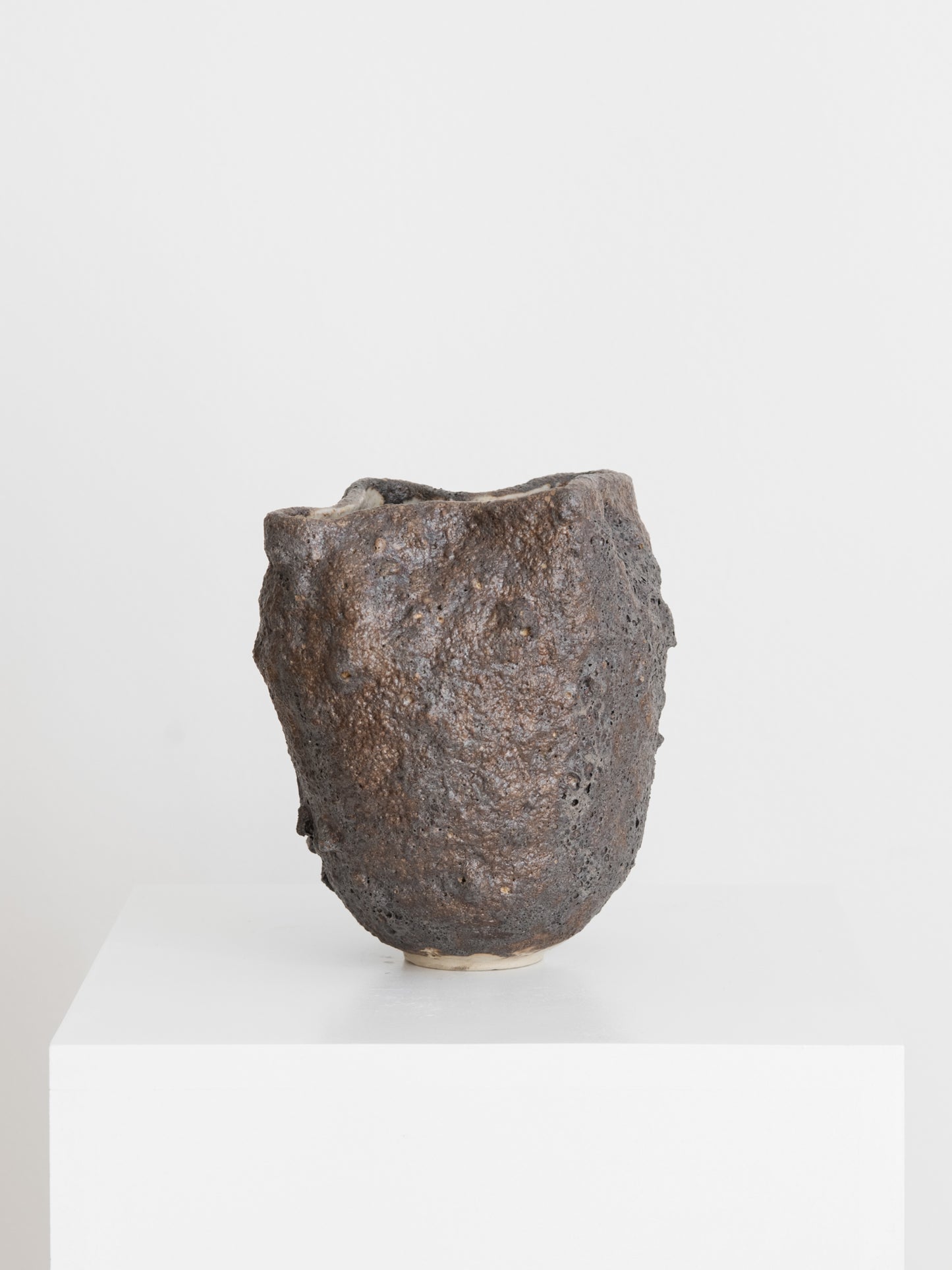 Sculptural Vessel - Dark Bronze Texture