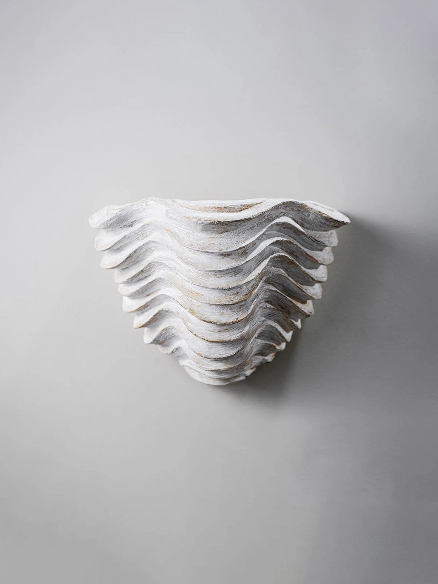 Clam Shell Wall Light Small - Drift White
