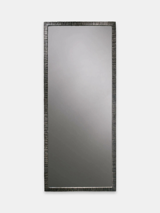 Trevose Rectangular Mirror Large — Burnt Silver