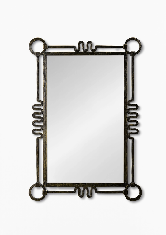 Tiberio Mirror -  Gilted New Bronze