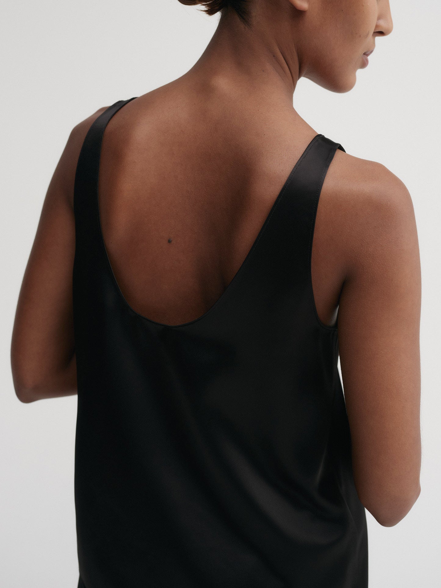 Romy Satin Top - Black