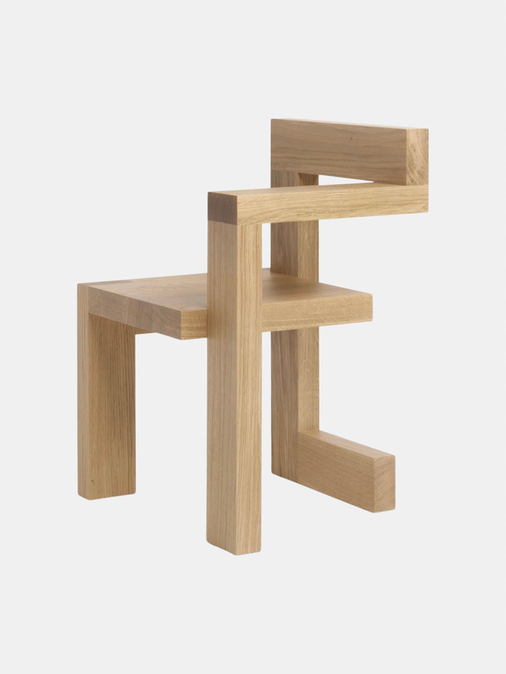 Steltman Chair designed by Gerrit Rietveld, 1963 - Natural Oak