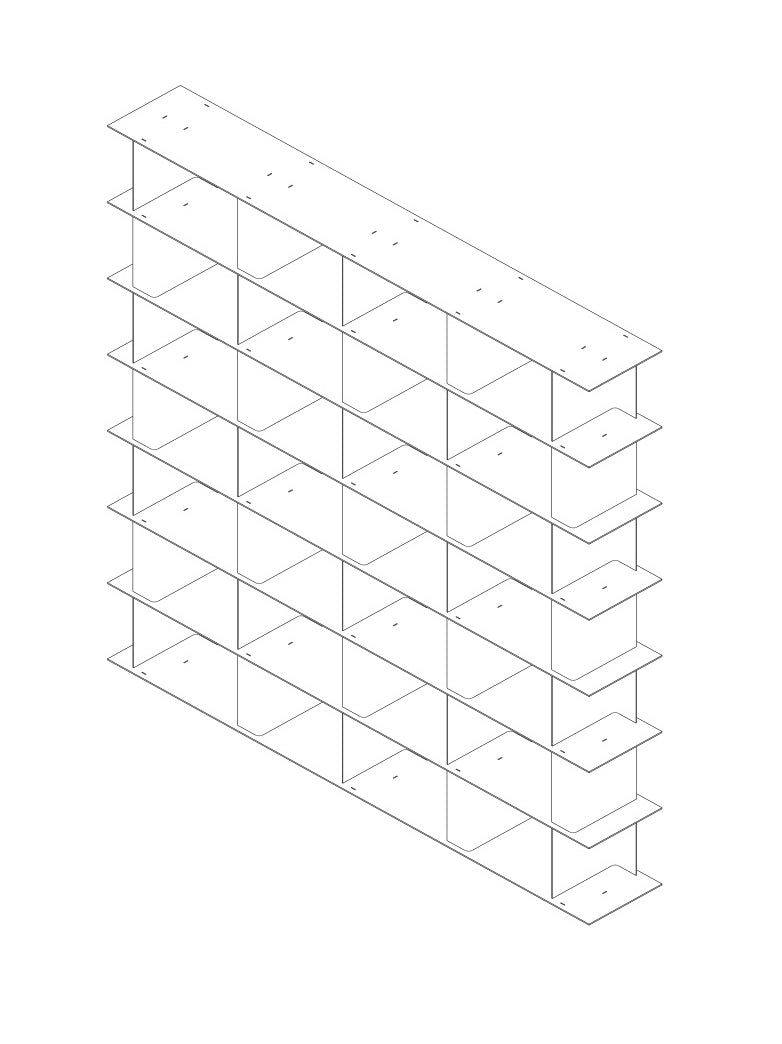 Stack 263 – Raw Modular Aluminium Shelf